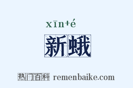 新蛾是什么意思的图片